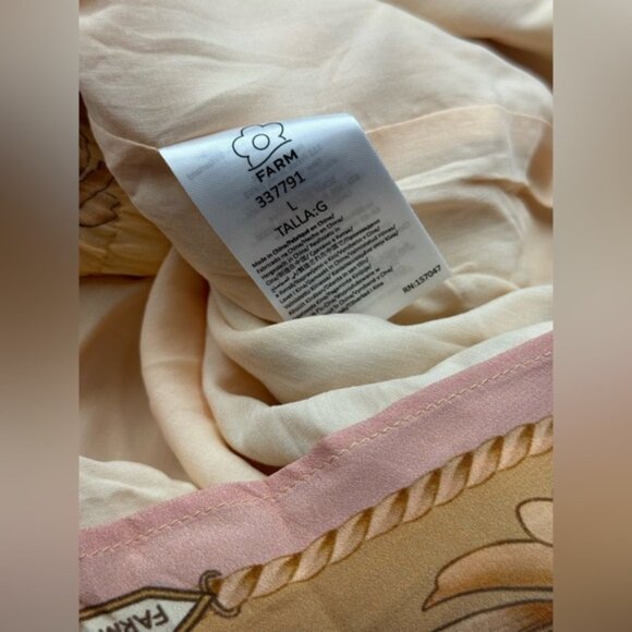 🆕 FARM Rio 🧿 NWOT Multicolor Banana Royalty Kaleidoscope Shorts, Sz L - Picture 16 of 16